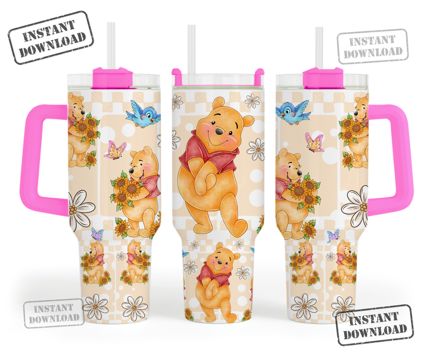Digital Download ONLY!! - 40oz wrap- Cute Bear