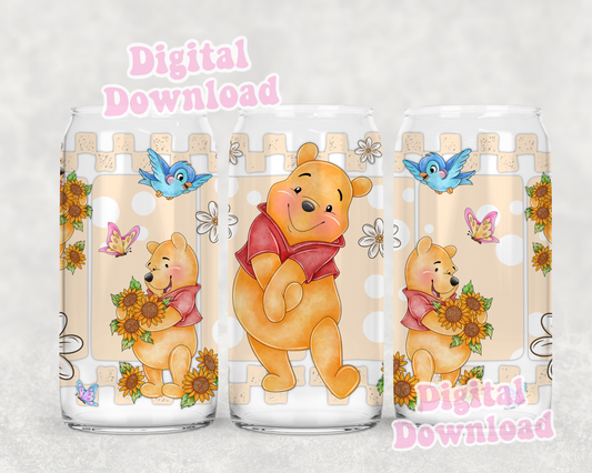 Digital Download ONLY!! 16oz wrap - Cute Bear