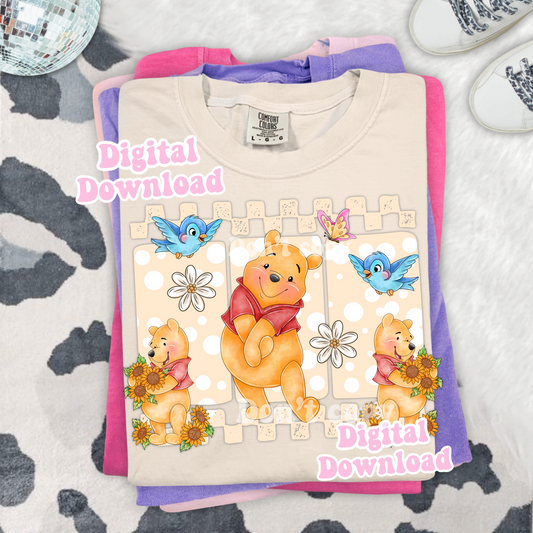 Digital Download ONLY!! - Tshirt PNG Cute Bear