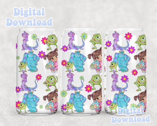 Digital Download ONLY!! 16oz wrap - Monster full