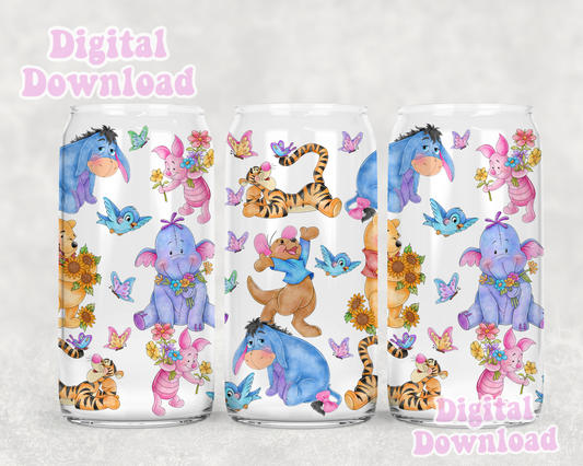 Digital Download ONLY!! 16oz wrap - Bear friends2