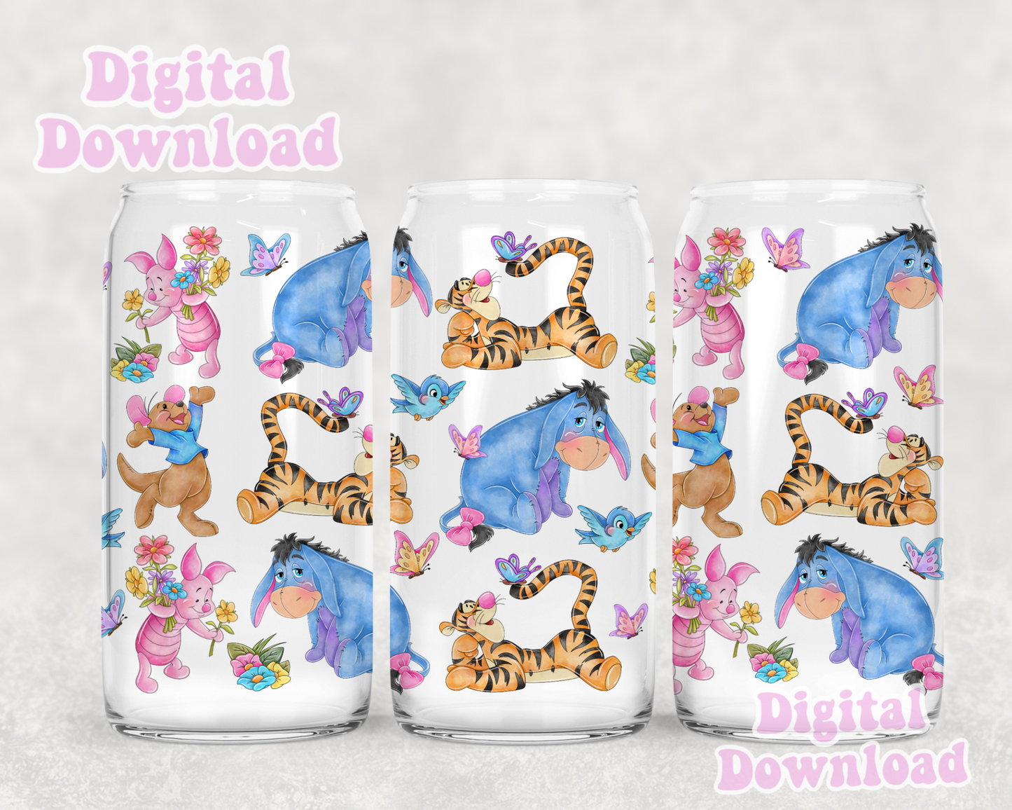 Digital Download ONLY!! 16oz wrap - Bear friend4