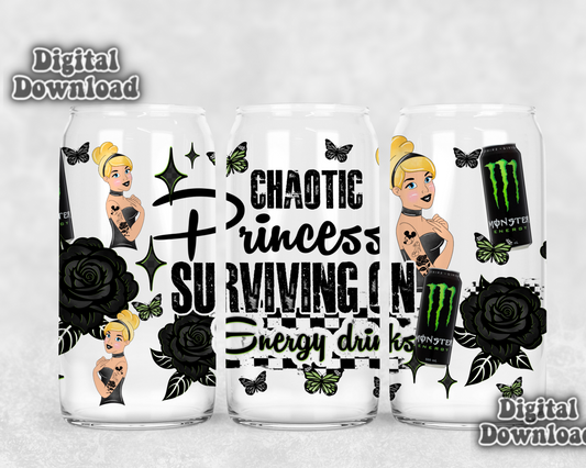 Digital Download ONLY!! 16oz wrap - Chaotic princess 1