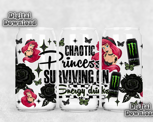 Digital Download ONLY!! 16oz wrap - Chaotic princess 3