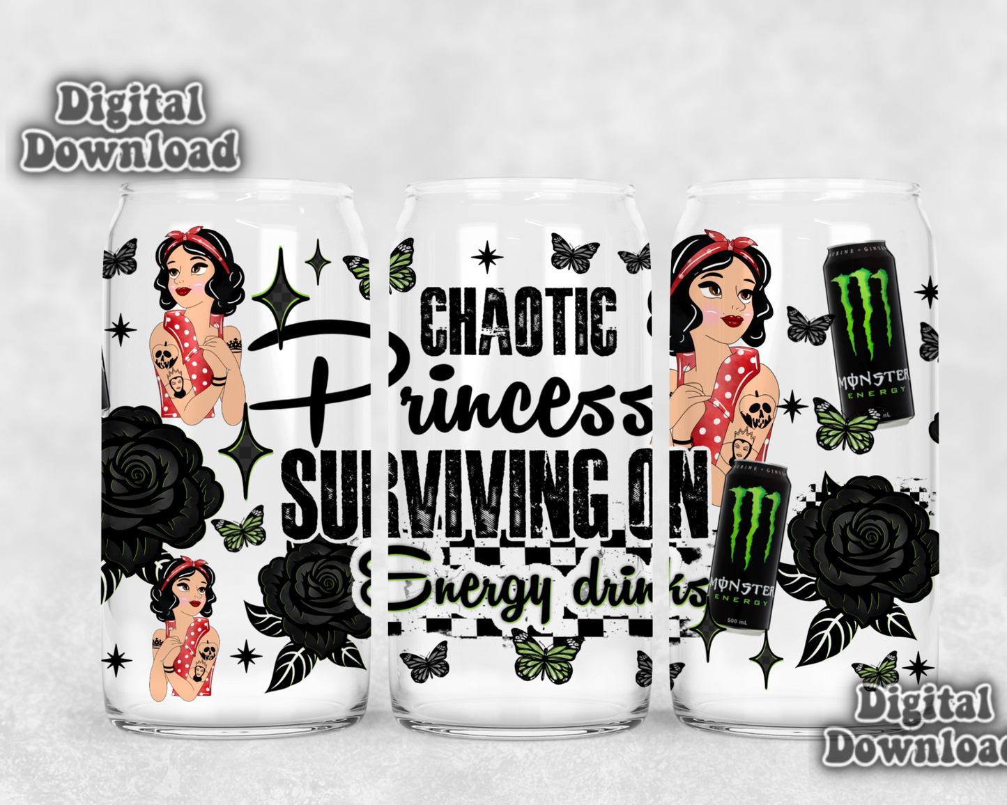 Digital Download ONLY!! 16oz wrap - Chaotic princess 7